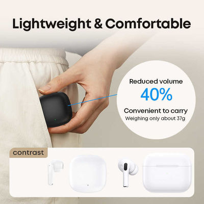 ซื้อ หูฟังและไมโครโฟน ระยะเวลาการใช้งานแบตเตอรี่ยาว หูฟังและไมโครโฟน ด้วยความจุของแบตเตอรี่ 250mAh และรุ่น V5.3 Bluetooth การผลิตออนไลน์