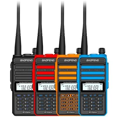 ซื้อ X3-Plus X3 18W Walkie Talkie 20 KM Tri-band Radio with 9500mah Battery UHF VHF Two Way Radio for Vessel Boat Sea Navigation การผลิตออนไลน์