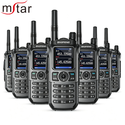 ซื้อ BAOFENG UV-21R 6W TRI-BAND Ham Radio พร้อมจอสี 1.77' และ NOAA 999CH Walkie Talkie ระยะไกล การผลิตออนไลน์