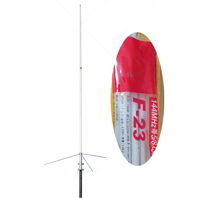 เพชร F23 แอนเทนน์ F23H 4.53m การเพิ่มความแรงสูง VHF สถานีฐานไฟเบอร์กลาส แอนเทนน์ที่มีแผนภูมิการตัด