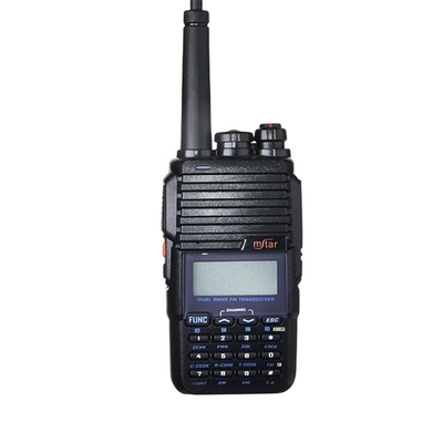 ระยะยาว VHF UHF ความปลอดภัยเสียง FM ความปลอดภัยพกพา เครื่องส่งรับวิทยุ ส่งสัญญาณ M-UV3 8 วัตต์