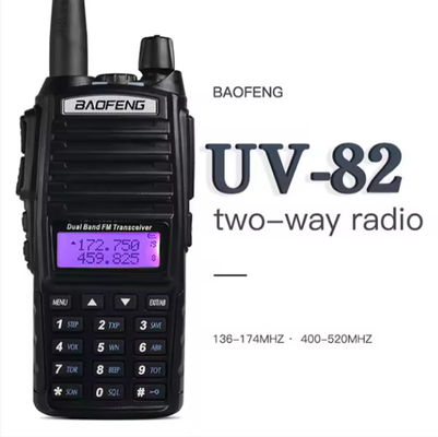 อานาล็อก วิทยุสองทาง Baofeng UV-82 ดับเบนด์ธุรกิจ 2 ทาง รีวิวรังสี 16 ช่องพร้อม earbud ไมล์