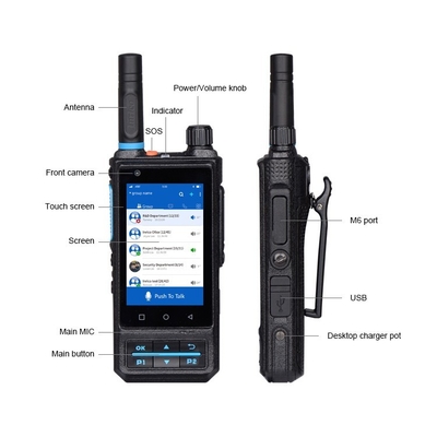 Inrico S200 จอใหญ่ 4G LTE กล้องหน้า 2MP Wi-Fi คลิกเดียว SOS GPS วิดีโอ / เสียง
