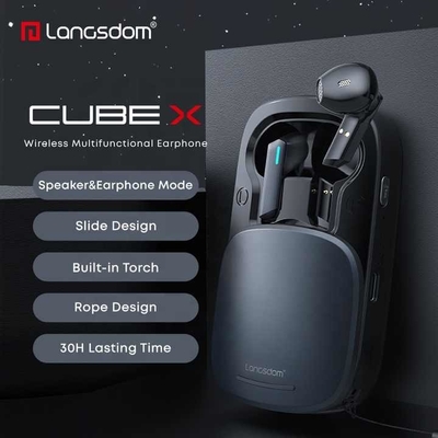 Langsdom Bluetooth Speaker Accessories For Two Way Radio Wireless Time Delay of 41-50 ms หูฟังกันน้ํา บลูทูธ พร้อมชิปเซ็ต JL