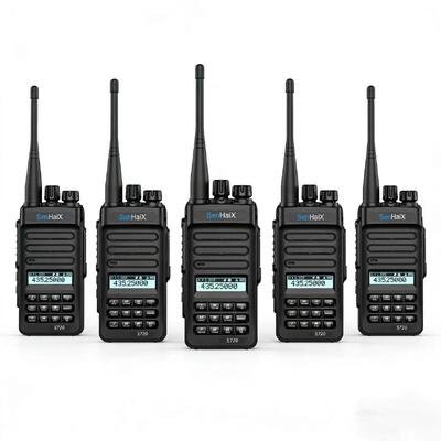 SHX-5720 ช่องสอง ระยะเวลาการใช้งานแบตเตอรี่ยาว 0-3KM ระยะทาง Analog Walkie Talkie Two Way Radio สําหรับร้านทําผม อาหารร้านเสริมความงาม