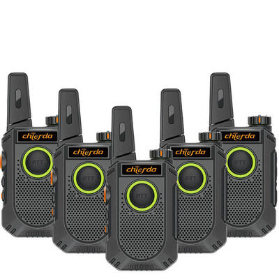 Chierda TC18 Walkie Talkie Two Way Radio พร้อมการชาร์จแบบ C แบบ PTT และการป้องกันรหัสต่อต้านการแตก