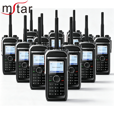 วิทยุสื่อสารดิจิทัล DMR วิทยุสองทางกันน้ำระดับ IP67 1024 ช่อง และ GPS Bluetooth เป็นอุปกรณ์เสริมสำหรับ Hytera MSTAR
